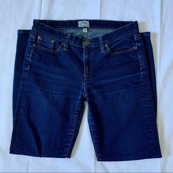 Womens J Crew 8" Toothpick Jeans Classic Rinse B0755